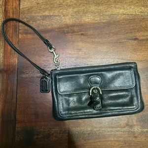 Coach Black Wristlet